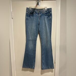 EUC VTG Y2K Converse ONE STAR Sz:8 Bootcut Jeans Skater Streetwear Medium Wash.